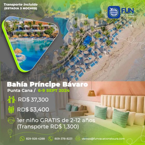Bahia Principe Bavaro 6-9 sept