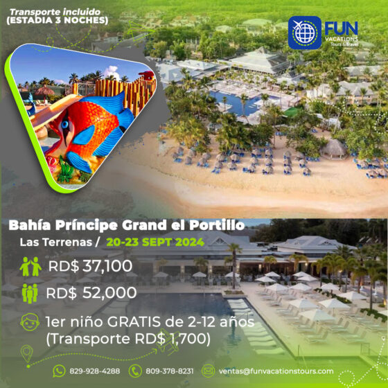 Bahia Principe Grand el Portillo 20-23 sept