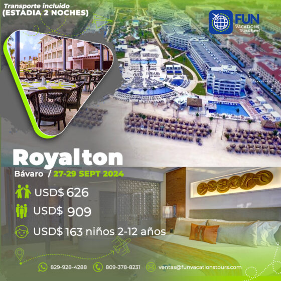 Royalton Bavaro 27-29 sept