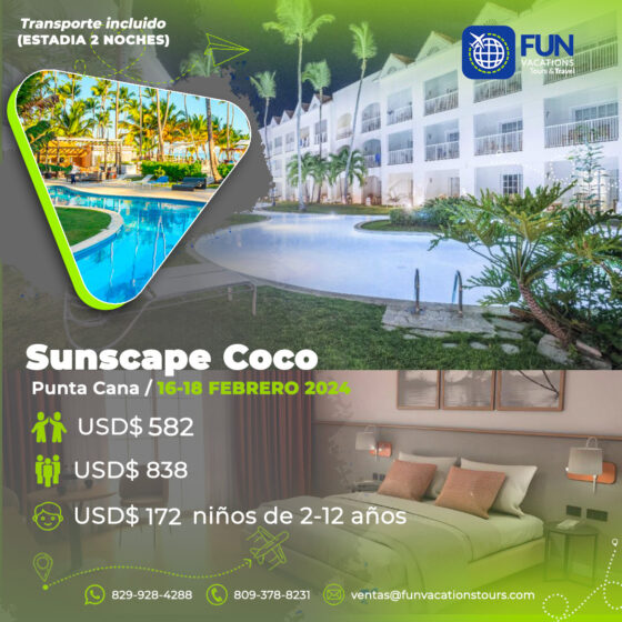 Sunscape Coco febrero